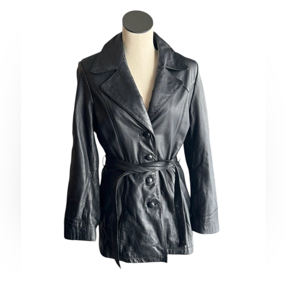 Wilson’s Leather Trench Jacket size Medium